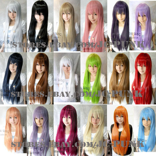 Parrucca lunga dritta cosplay