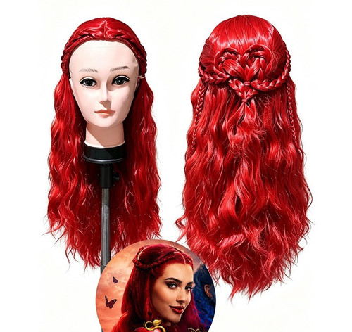 Parrucca lunga rossa - , ondulata