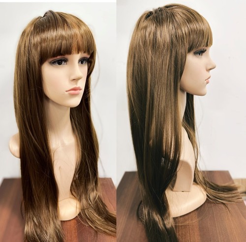 Parrucca lunga marrone con