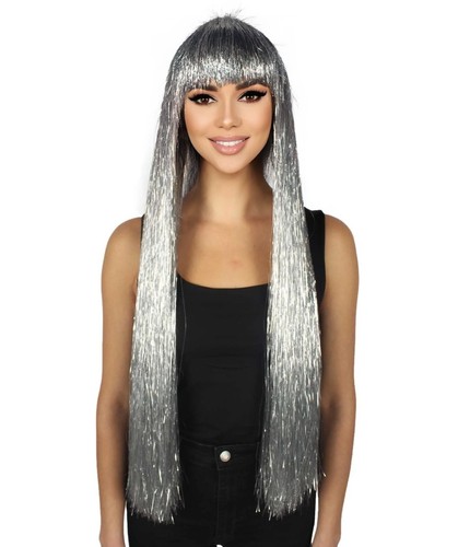 Parrucca lunga tinsel - tinsel, per